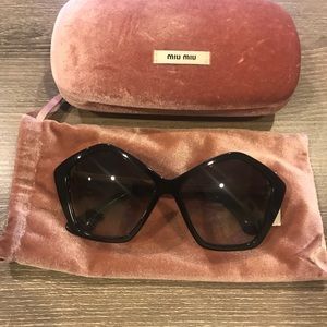 Miu Miu Acetate & Metal Star sunglasses.